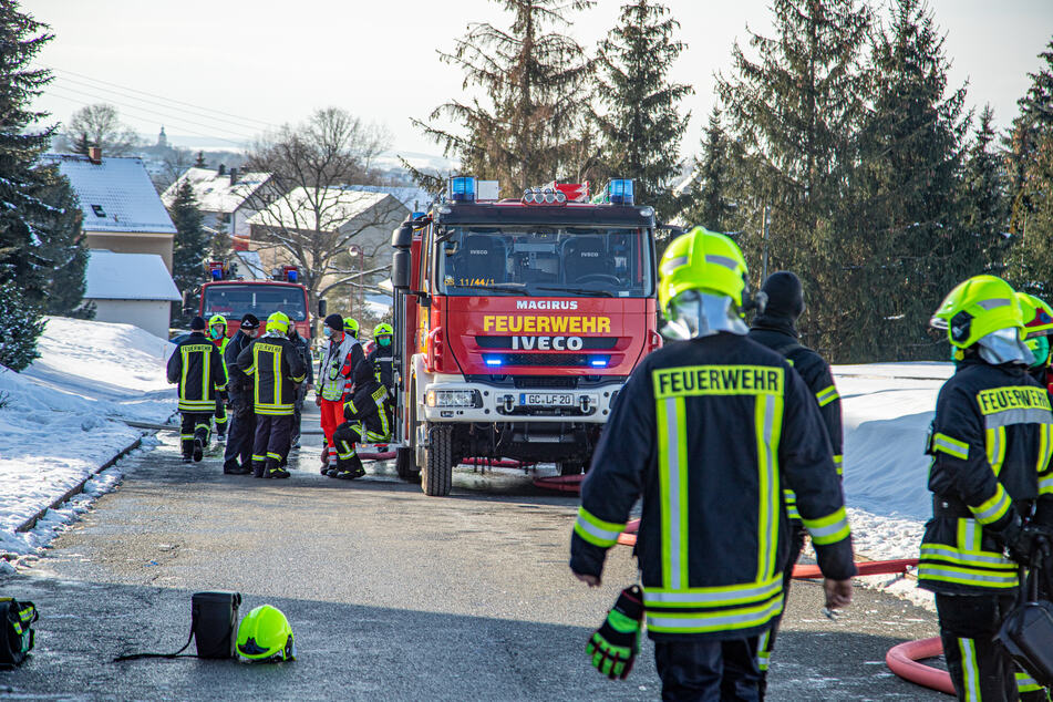 Bei dem Brand waren die Feuerwehren aus Reinholdshain und Umgebung im Einsatz.