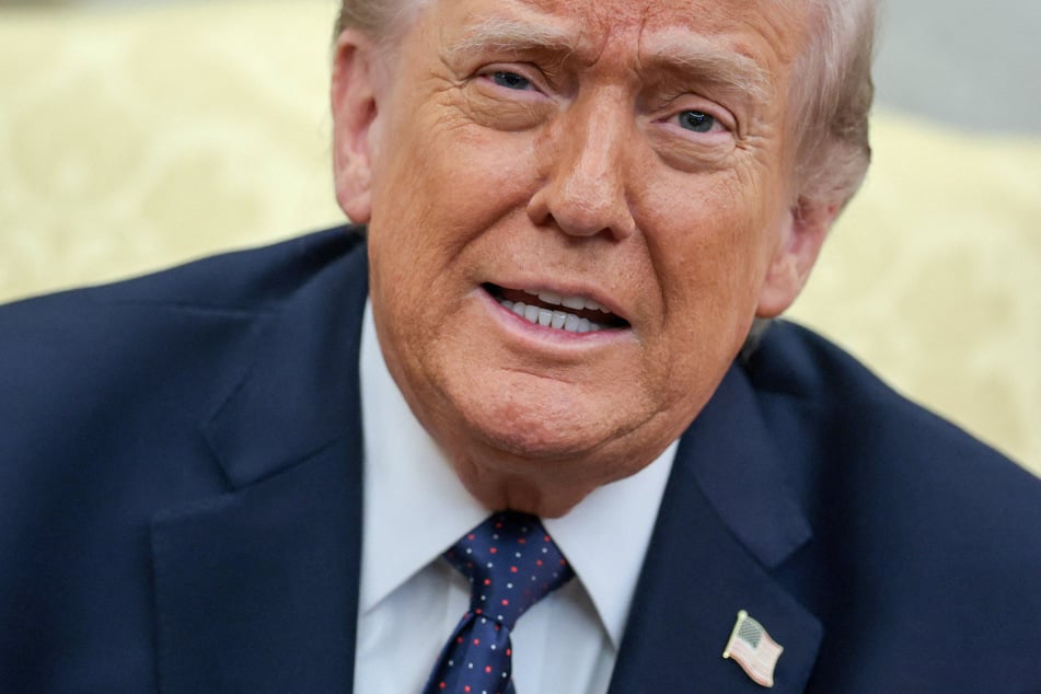 President Donald Trump speaks as he meets with German Chancellor Friedrich Merz (not pictured) in the Oval Office of the White House on March 3, 2026.