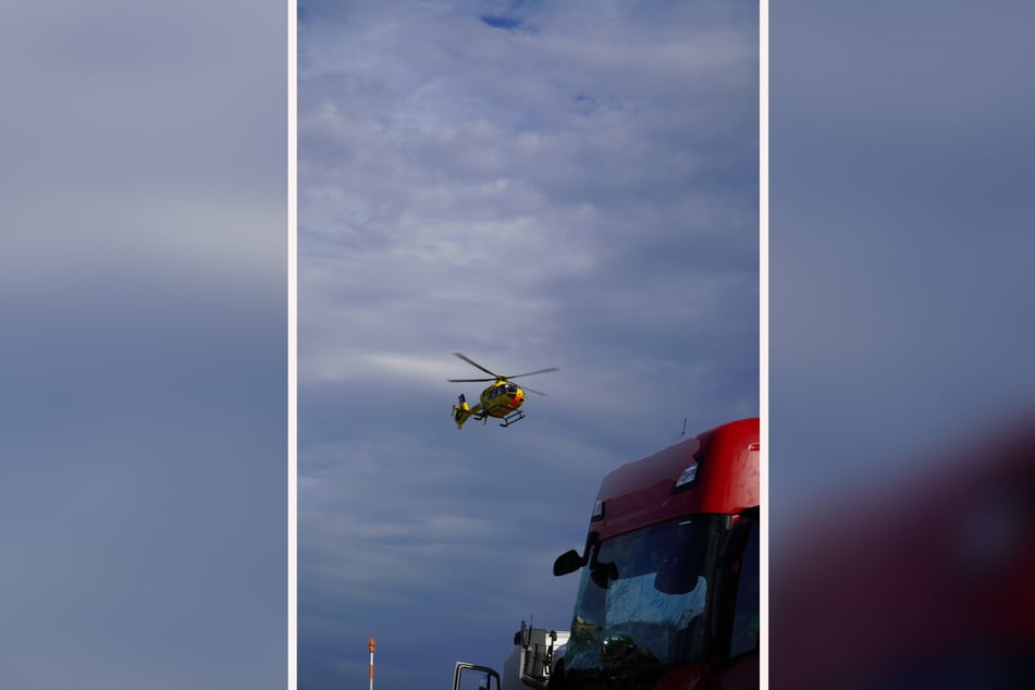 Ein Rettungshubschrauber war neben Autobahnpolizei Thüringen, Rettungsdienst, Freiwilliger Feuerwehr Stadtroda, und einem Hubschrauber der Thüringer Polizei im Einsatz.