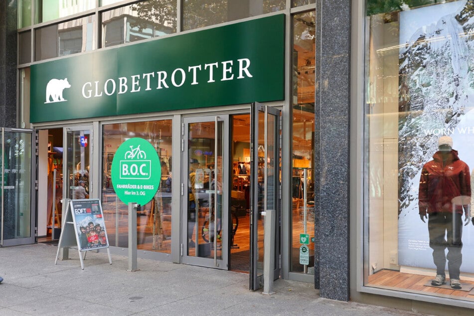 Der Globetrotter Store auf der Prager Straße 10 in Dresden