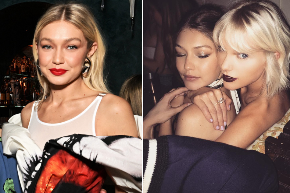 Gigi Hadid (l) confirmed she'll be attending some of The Eras Tour shows, where she'll likely fangirl over her friend Taylor Swift (r).