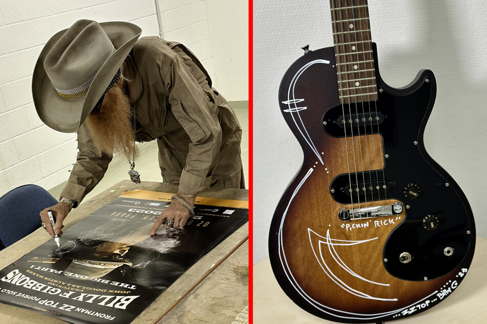 Ein von Bluesrocker Billy Gibbons (73) handsigniertes Tour-Poster zählt zu den Preisen, ebenso wie eine handsignierte und handbemalte "Epiphone Melody Maker"-E-Gitarre.
