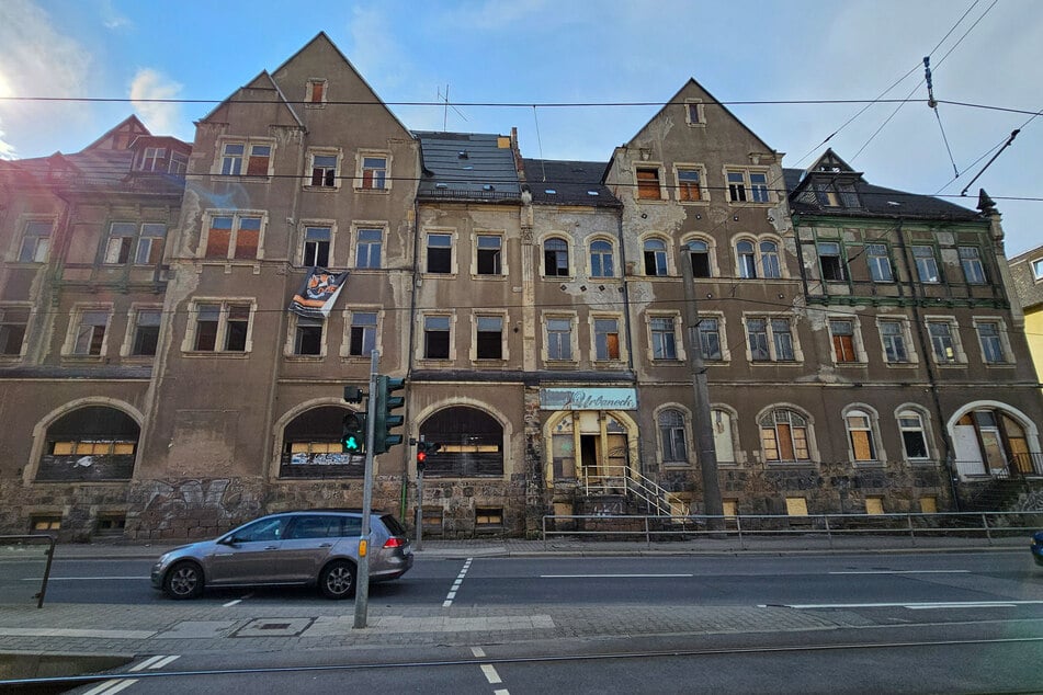 In diesem Abbruchhaus an der Annaberger Straße geschah das tödliche Drama.