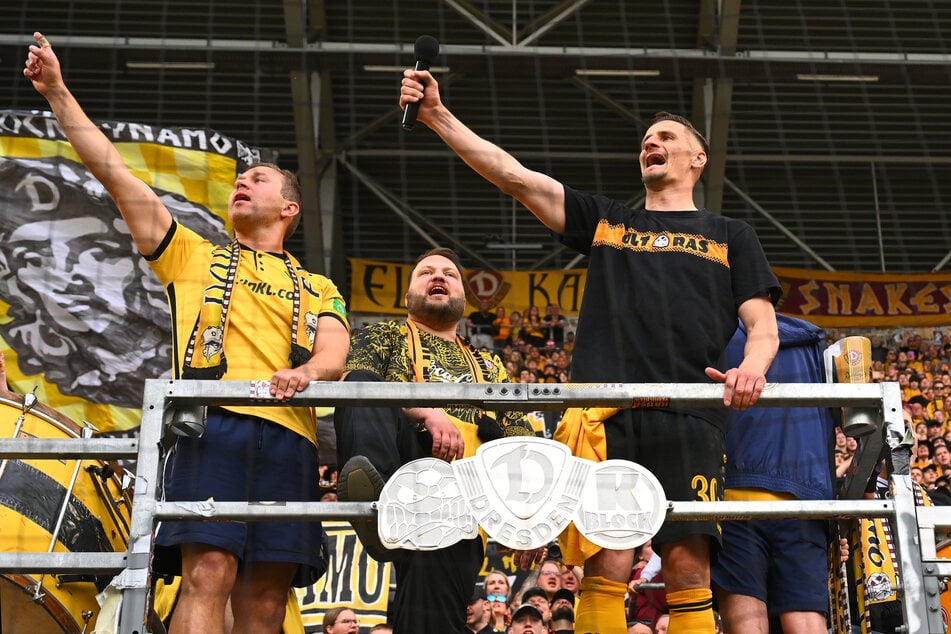 Stefan Kutschke nach dem Spiel im K-Block.
