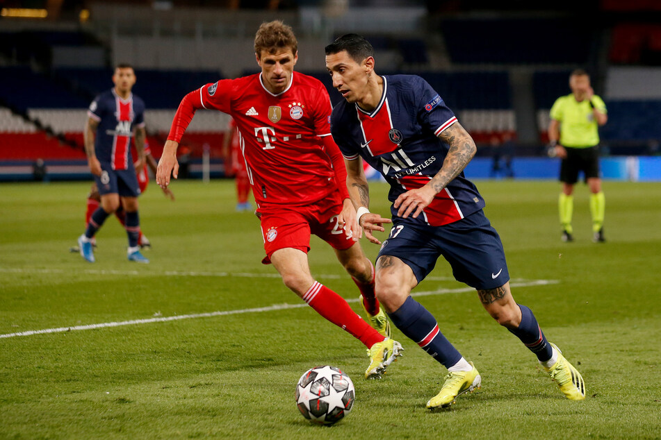 Thomas Müller (l.) und der FC Bayern München konnten gegen Paris Saint-Germain zwar 1:0 gewinnen, im CL-Halbfinale stehen aber die Franzosen.