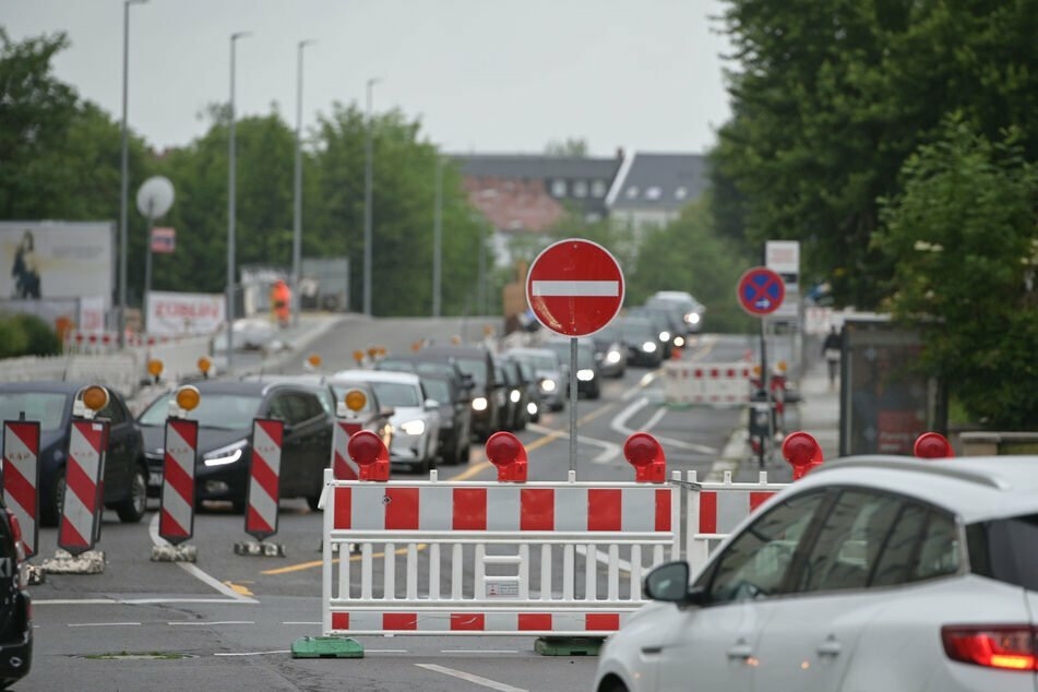 Die Zschopauer Straße wird ab Mittwoch voll gesperrt. (Archivbild)
