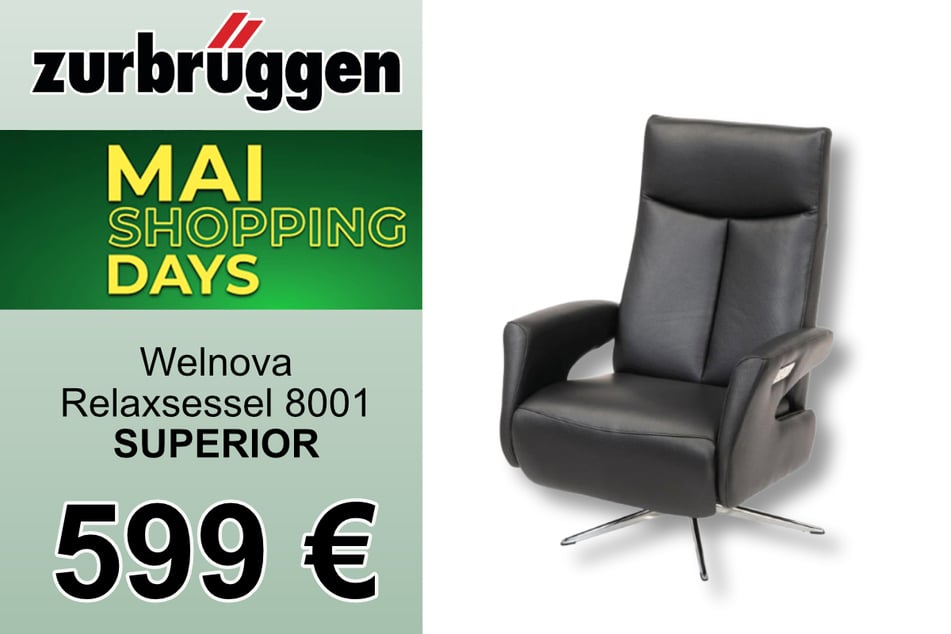 Der Welnova Relaxsessel
für 599 Euro.