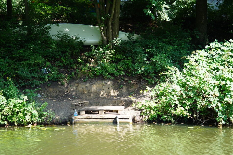 Illegal angelegte Zugänge zum Wasser – wie hier auf dem Foto zu sehen – zerstören die teils extra angelegten Böschungen, die für den Klimaschutz eine zentrale Rolle spielen.