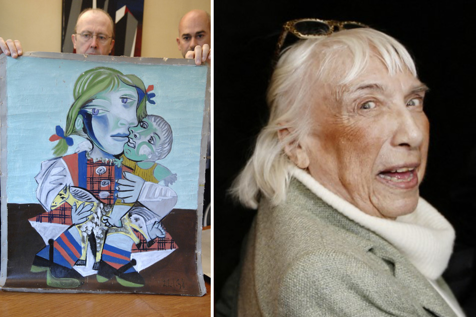 Maya Ruiz-Picasso (r.), daughter of the world-famous painter, strongly influenced her father and figured in several of his works, including Maya with her Doll (l.)