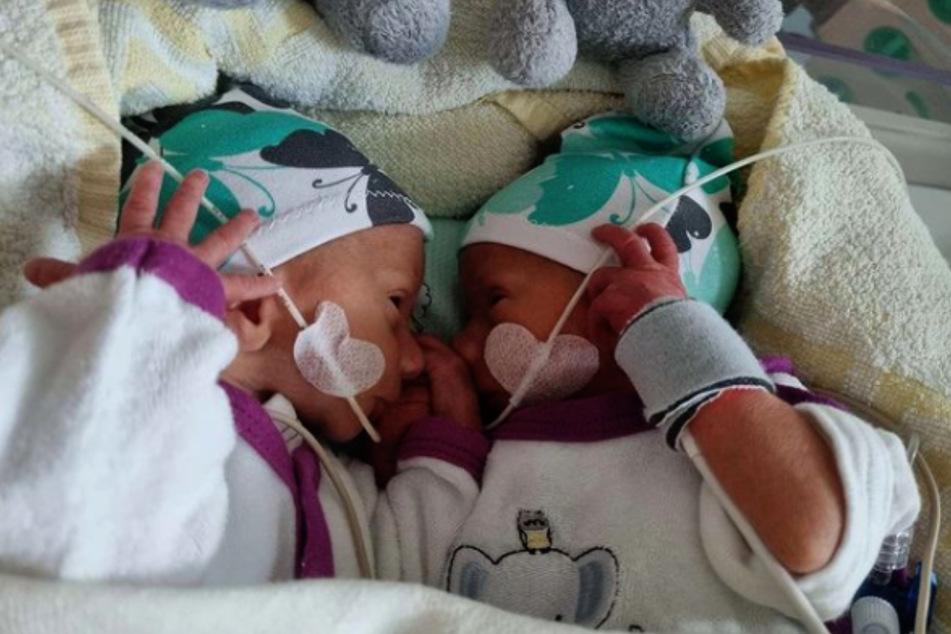 Die Babys Emory und Casey sind der ganze Stolz von Sarafina (26) und Peter Wollny (28).