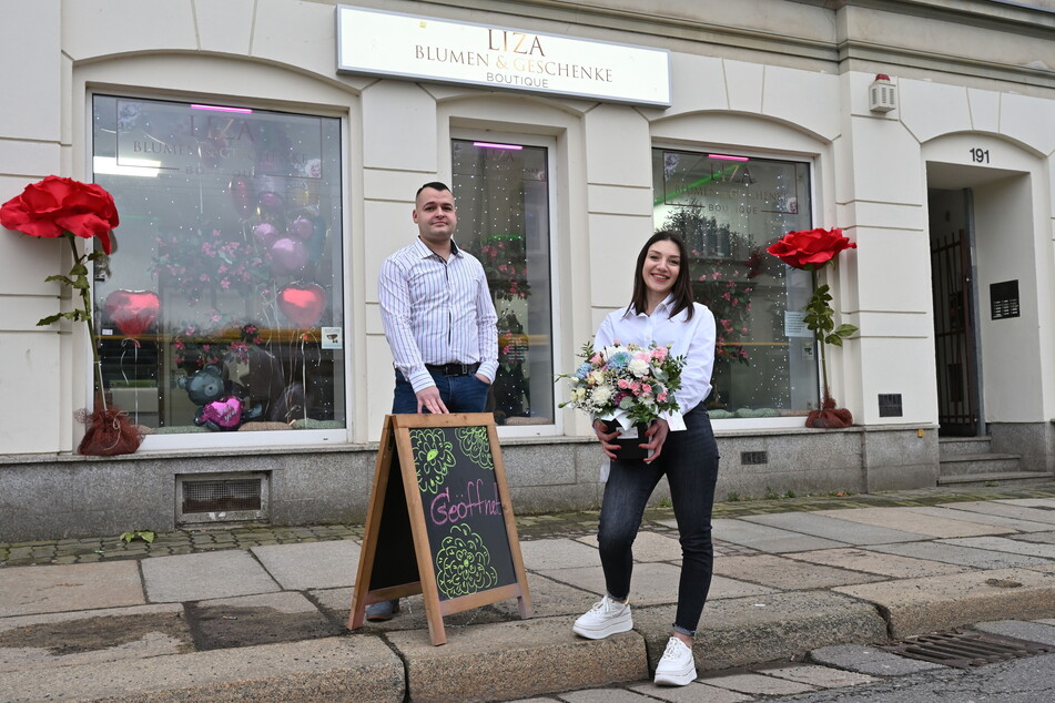 Oleksandr Risenburh (33) und Ehefrau Eliza Matevosyan (29) erfüllen sich mit der Blumenboutique einen Lebenstraum.