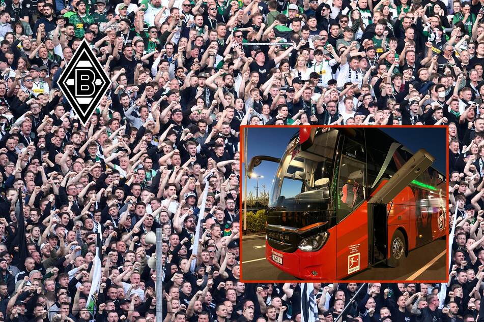 "Hütter raus" und ein beschädigter Köln-Bus: Gladbach-Fans lassen nach Derby-Pleite Dampf ab