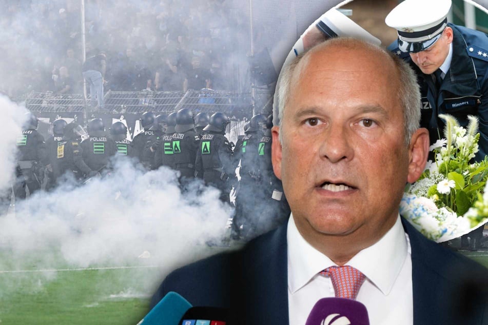 "Müssen die schützen, die uns schützen": Hessens Innenminister verurteilt Gewalt gegen Polizei nach Pokal-Chaos