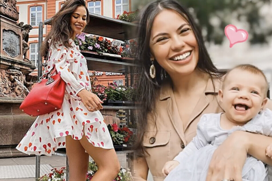 Auf einem aktuellen Mama-Tochter-Foto lächeln Bruna und Violetta um die Wette.