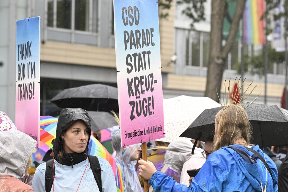 Das Motto des diesjährigen CSD: "Queerrechte sind Menschenrechte und unteilbar."