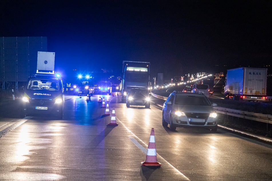 Durch den Unfall bildete sich Stau auf der A72.