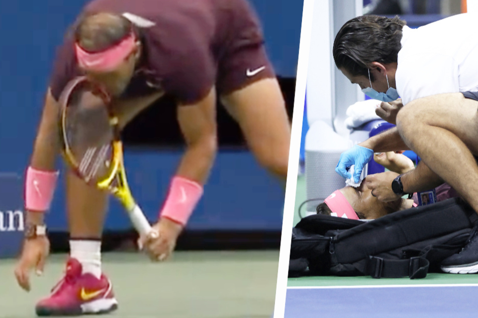 Autsch! Tennis-Star Rafael Nadal schlägt sich selbst blutig
