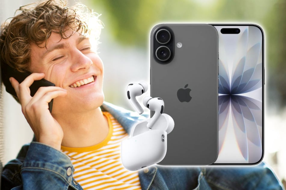 Blau verkauft iPhone17 günstig plus AirPods Pro 3 geschenkt
