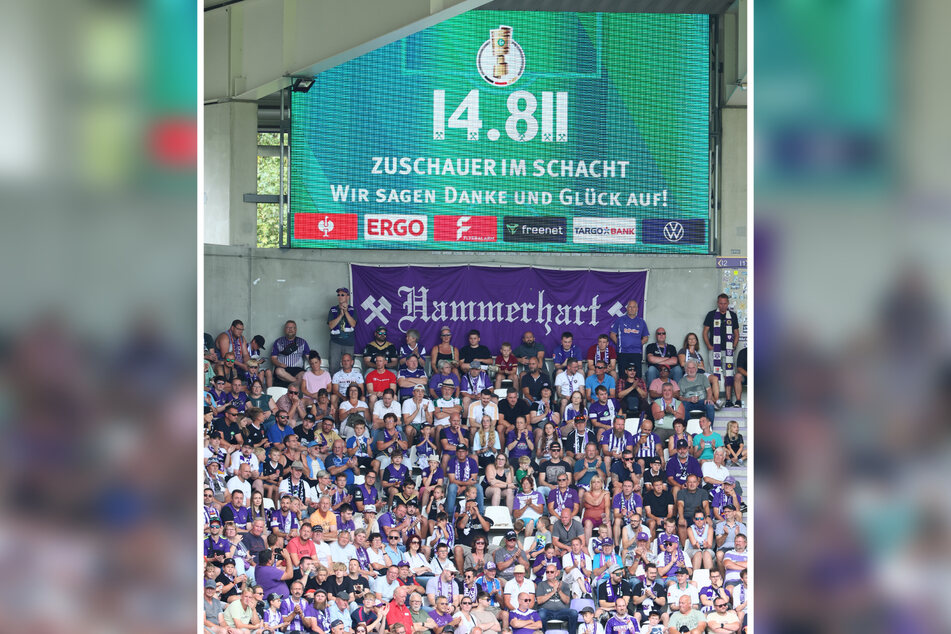 14.811 Zuschauer verfolgten das Pokalspiel. Leere Stellen im Stadion gab es nur im VIP-Bereich.