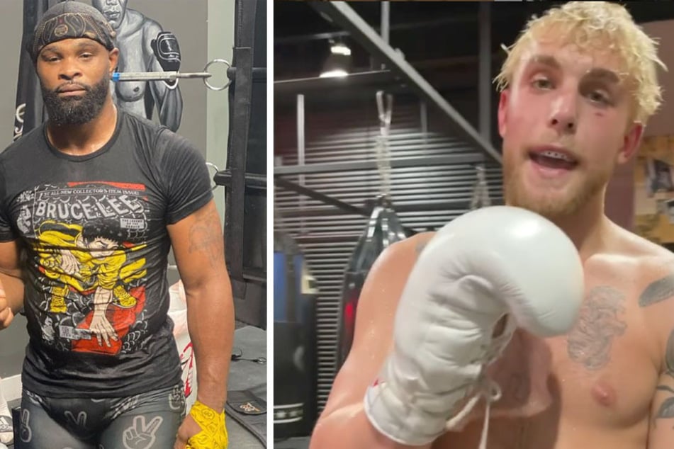 Tyron Woodley (l.) is set to take on Jake Paul (r.) in the boxing ring on August 28.