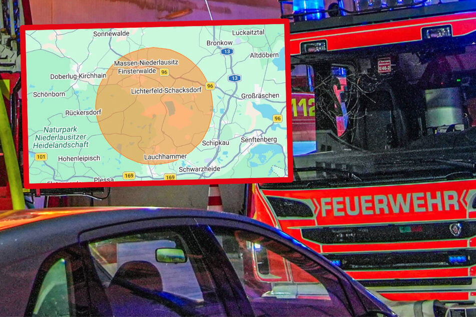 Lagerhalle in Brandenburg brennt: Warnung bei NINA
