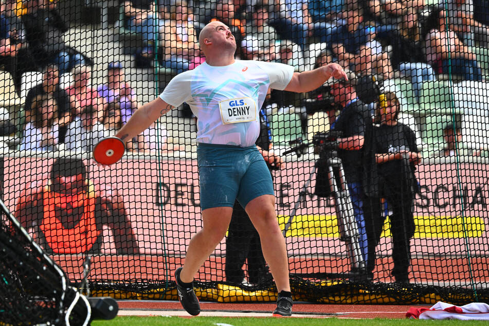 Matthew Denny (29) warf vergangenes Jahr seinen Diskus auf 67,97 Meter.