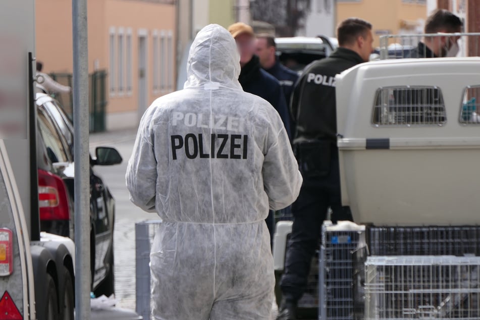 Die Polizei unterstützte das Veterinäramt.