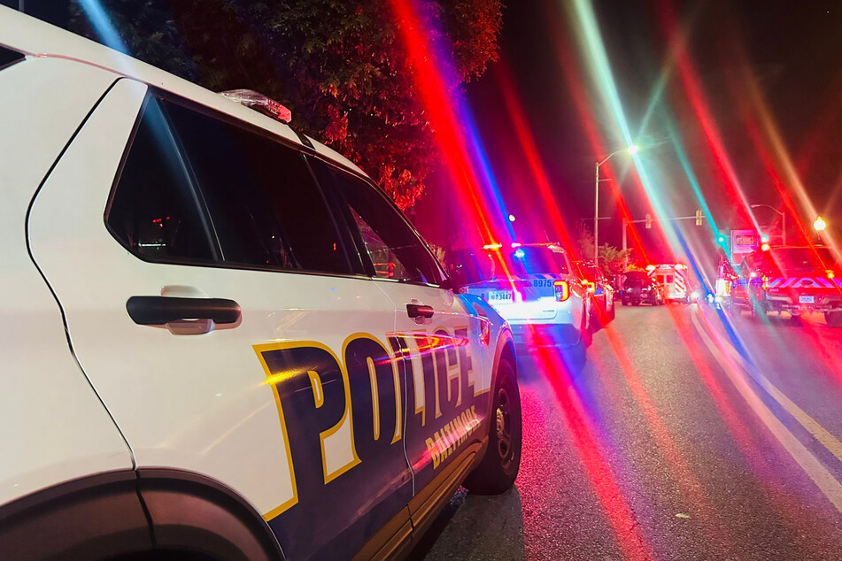 Die Polizei von Baltimore sperrte das Unigelände weiträumig ab.