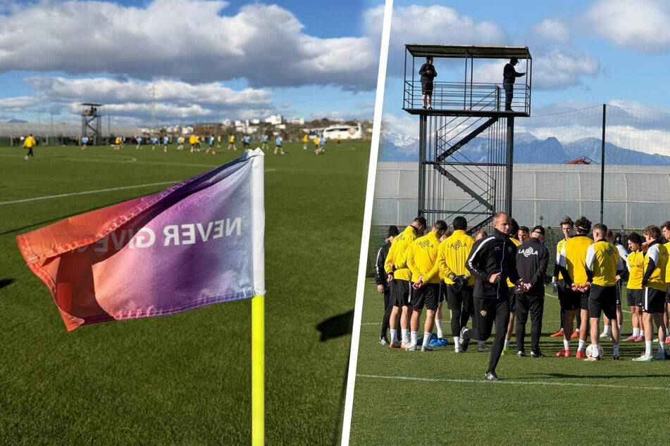 Das Standardtraining bei Dynamo wurde vom Winde verweht.