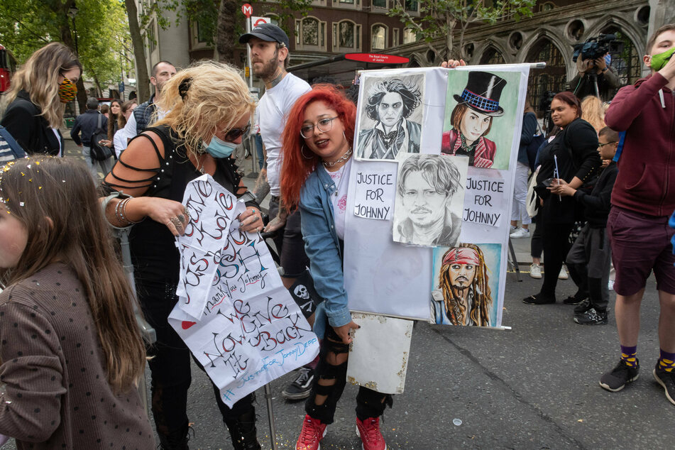 Depp's fans have loyally stood by him and protested outside his past hearings in court.