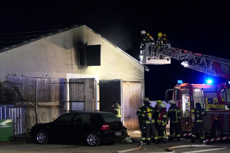 Die Spuren des Feuers sind deutlich zu sehen.