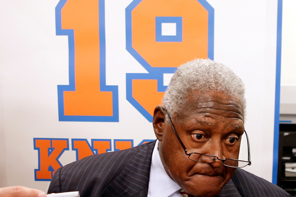 Willis Reed played his entire 10-year NBA career with the New York Knicks, winning championships in 1970 and 1973.