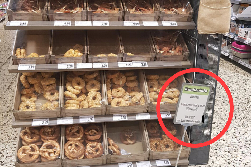 Kurioses Schild in Supermarkt verwirrt Kunden: "Nicht zum Verzehr von Menschen gedacht"