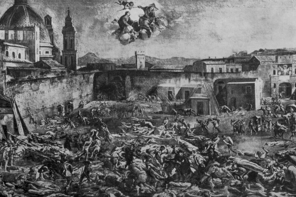 The bubonic plague has devastated many civilizations throughout history. This is an artistic representation of Naples in 1656, as witnessed by the artist Domenico Gargiulo.