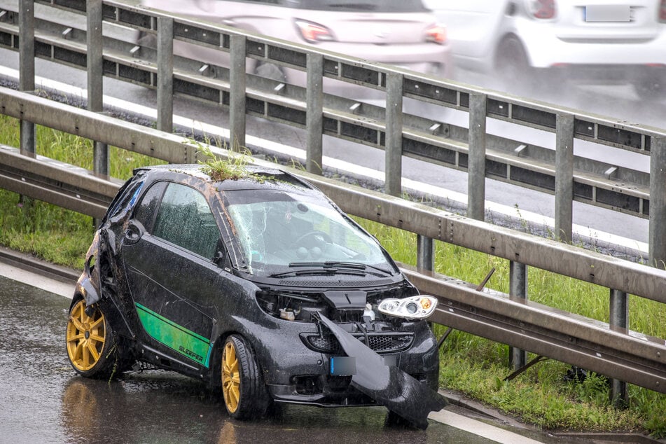 Der Smart legte sogar einen Salto hin.