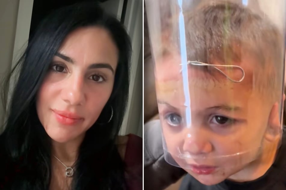 Gina DeSantis Orlando (33) traute ihren Augen nicht, als sie ihren Sohn Vincent Jr. (2) so sah.