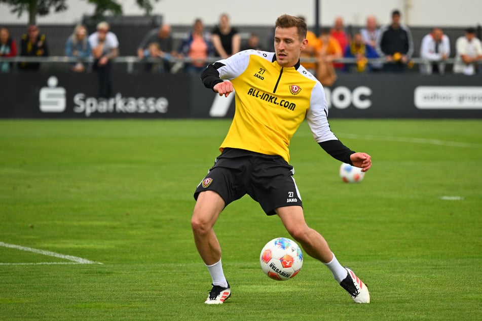 Droht eine Gelbsperre: Dynamo-Motor Niklas Hauptmann (29).
