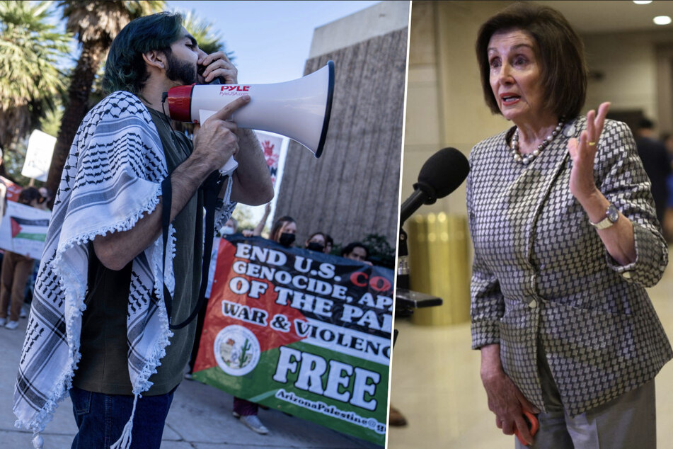 Arizona students crash Nancy Pelosi's speaking event: "You are complicit in genocide"