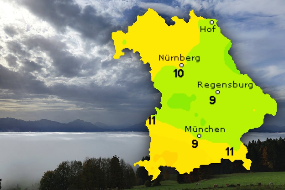 Das Wetter in München und Bayern fällt zum Start in die neue Woche weitestgehend durchwachsen aus.