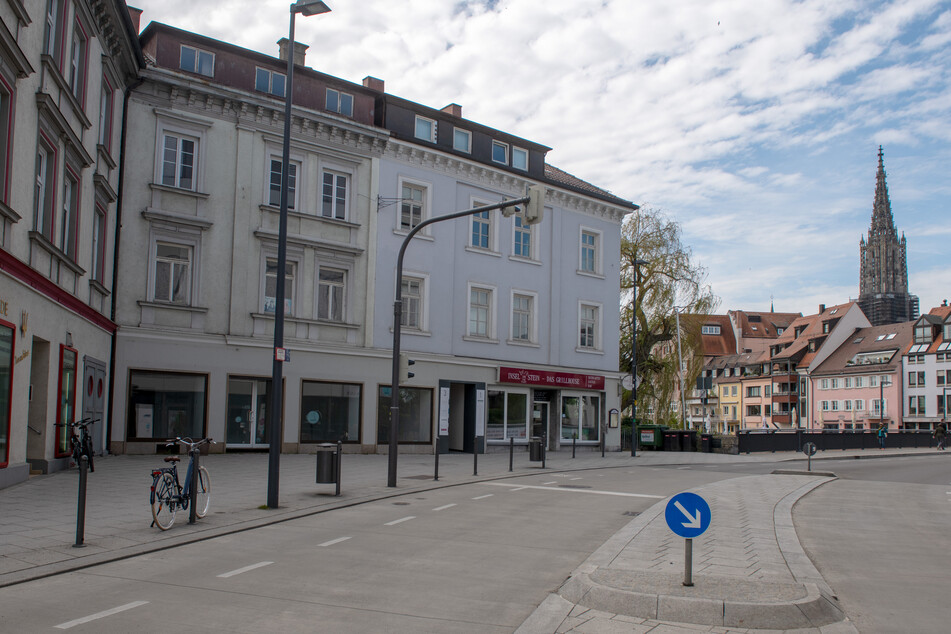 In Neu-Ulm blieben die Geschäfte bis zum 27. April dicht, damit die Menschen in der Innenstadt ohnehin aus.