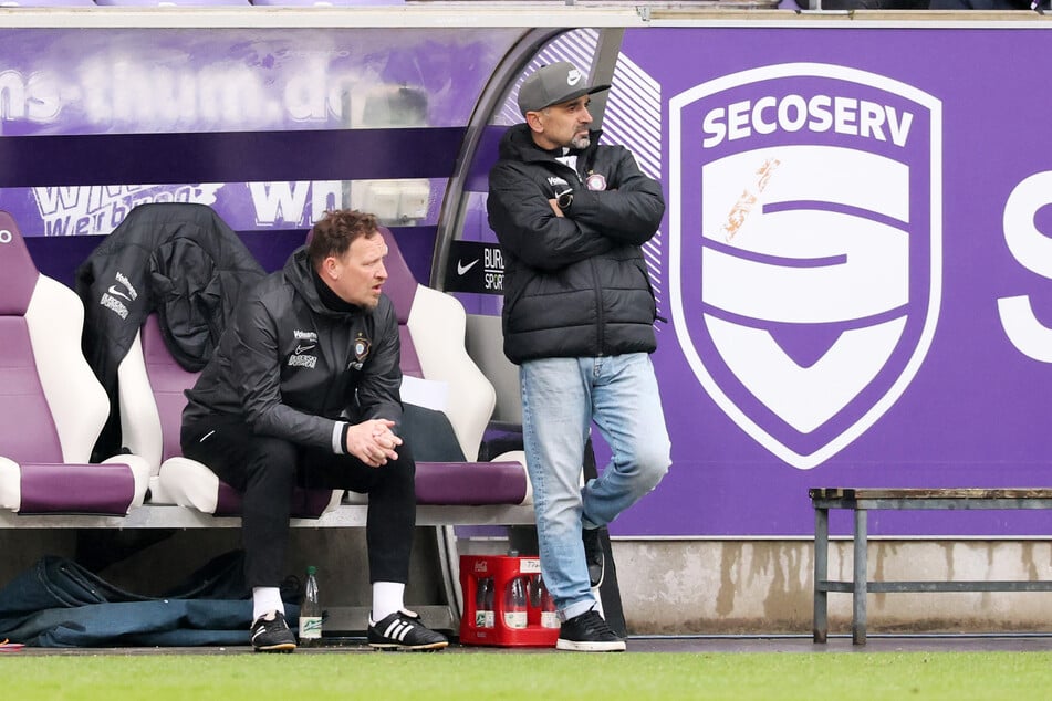 Interimstrainer Kvicha Shubitidze (51, r.) will weiter an der defensiven Stabilität arbeiten.