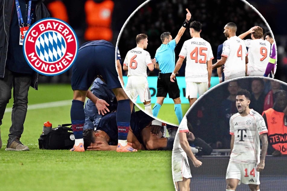 Díaz trifft doppelt und fliegt: Tränen-Drama um Ex-BVB-Star überschattet Bayern-Sieg gegen PSG