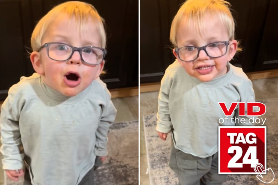 This toddler's "dirty pizza face" performance is melting hearts everywhere!