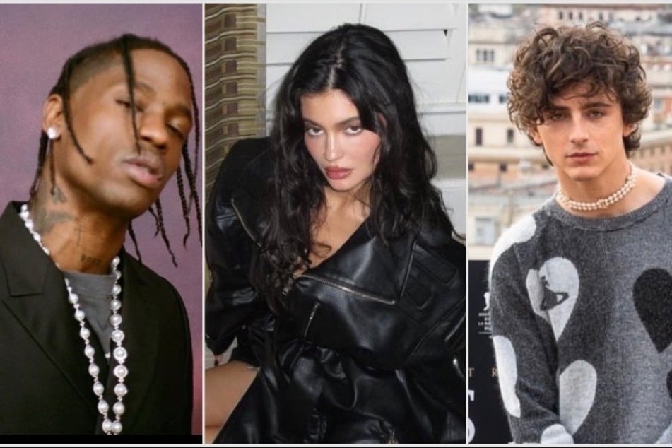 Kylie Jenner revealed where she stands with her ex, Travis Scott (l), and gave a little insight into her new romance with Timothée Chalamet (r).