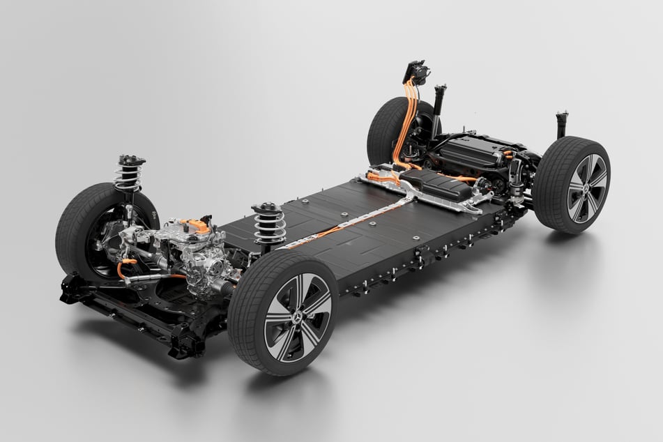 Und so sieht der elektrische Antrieb ohne das Chassis aus.
