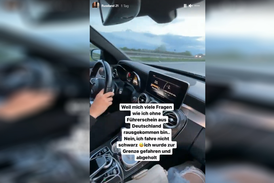 Kleine Provokation: Aktuell ohne Führerschein urlaubt die Influencerin in Russland - und schickt schöne Grüße an die deutsche Polizei.