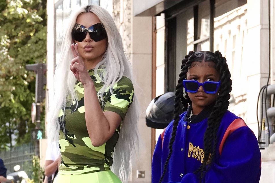 Kim Kardashian continued showing her daughter North West (r.) support after her performance as Simba at The Lion King: 30th Anniversary concert.