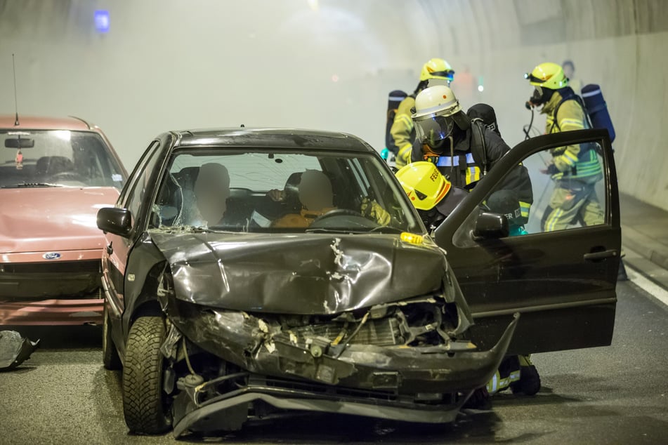 Übung im Tunnel Behringen im Oktober 2016. (Archivbild)