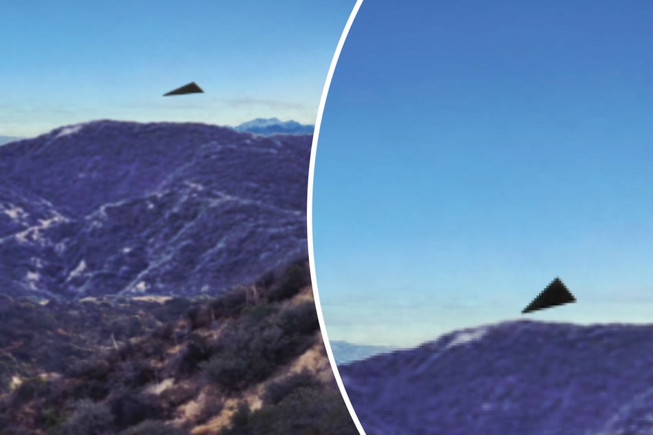 Was ist das? Dreieckiges UFO über Geheimanlage gesichtet