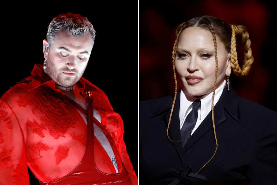 Sam Smith (l.) and Madonna have announced the release date for their upcoming collaborative single, Vulgar.